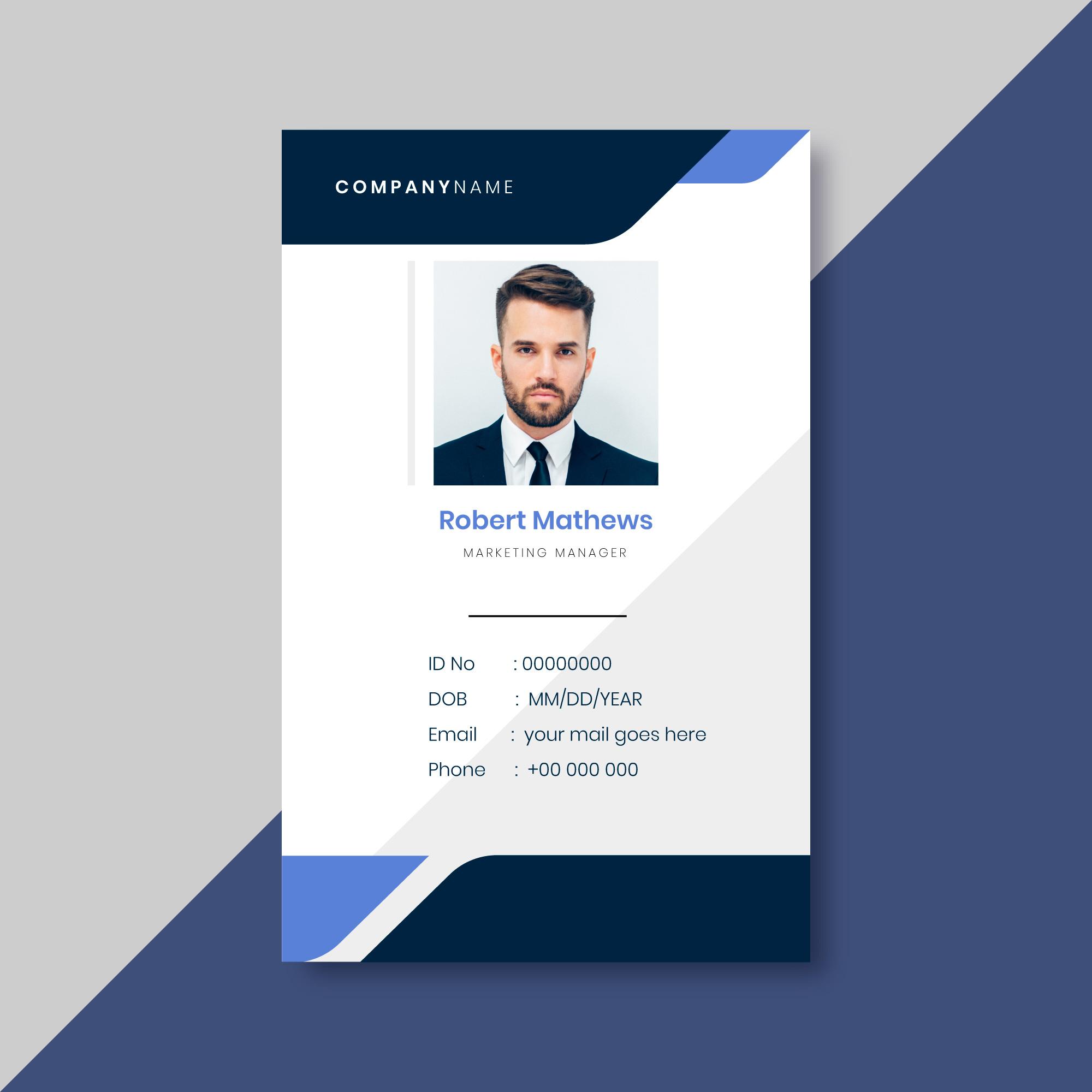 ID Card Back Preview
